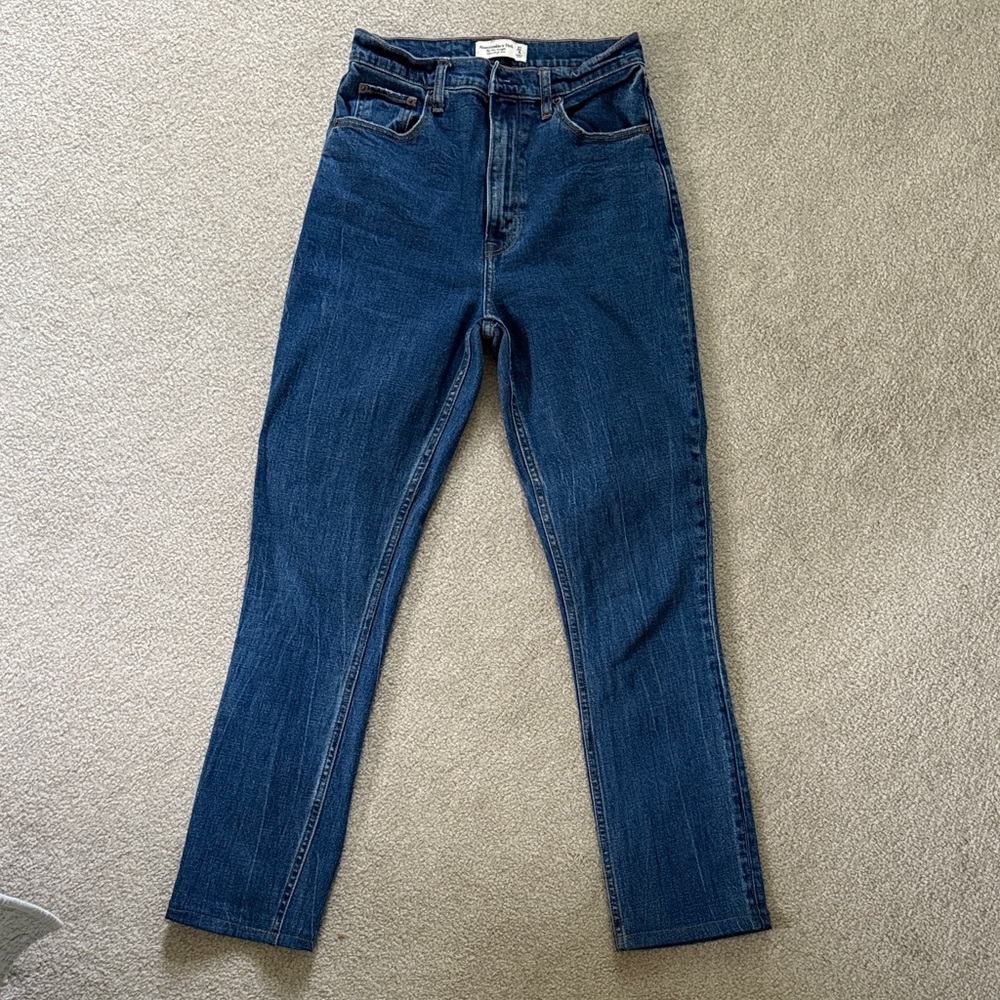 Abercrombie and Fitch Slim Straight Ultra High Rise jeans